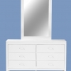 Eden 6 Drawer Dresser Cabinet With Mirror Frame